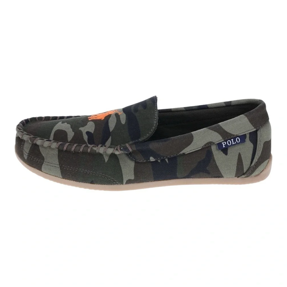 Polo by Ralph Lauren Men's Green Camouflage Slip-Ons